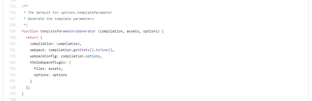 3.2.0 templateParametersGenerator 的定义