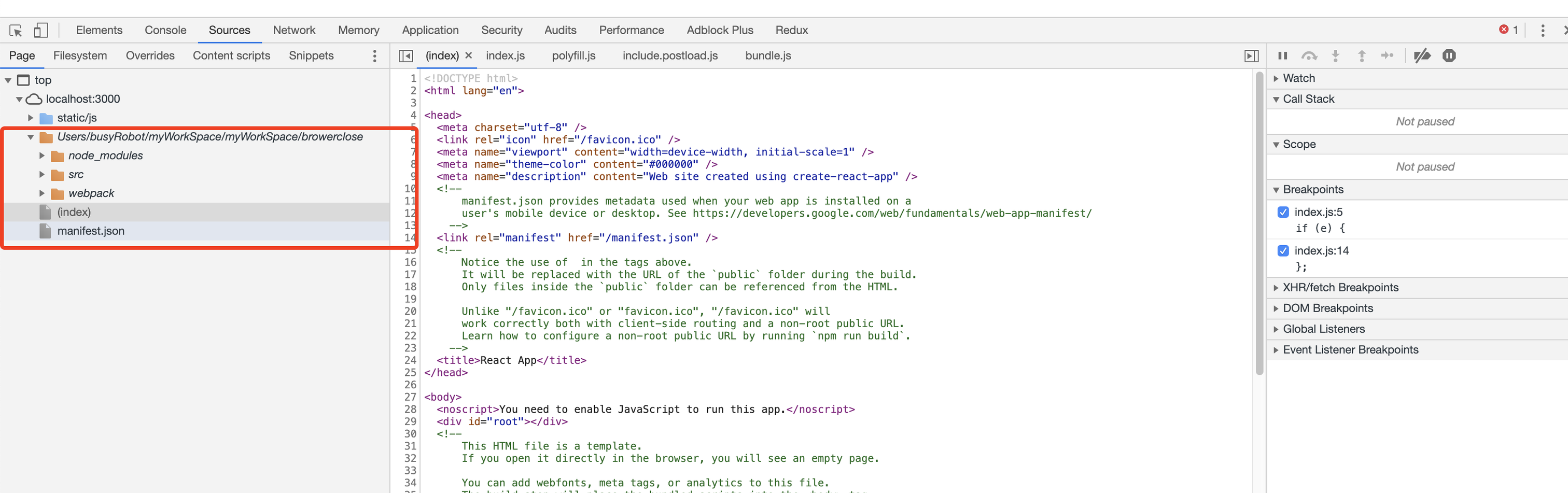 chrome下的调试情况