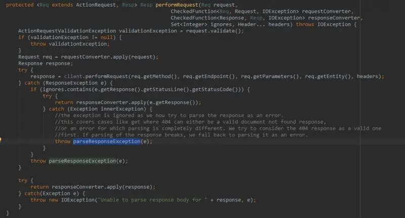 ElasticSearchStatusException