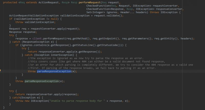 ElasticSearchStatusException
