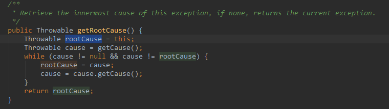 ElasticsearchException.getRootCause方法
