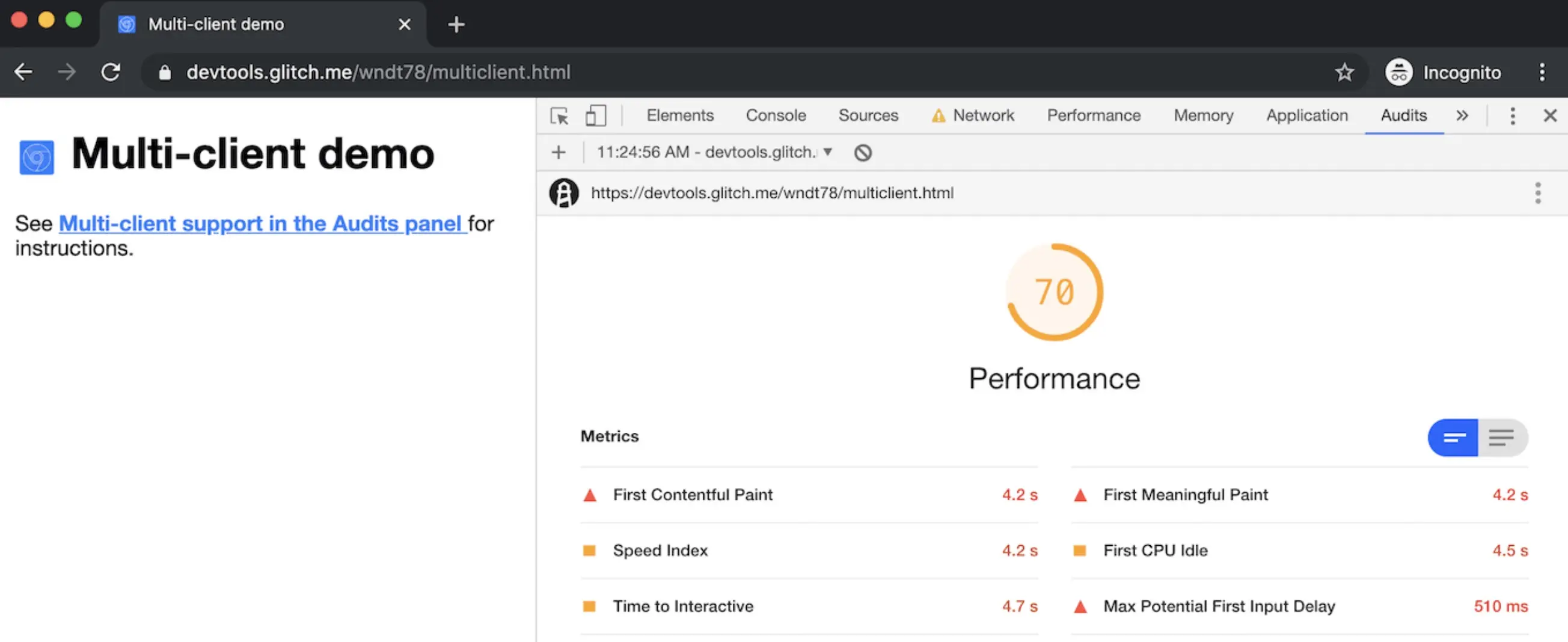 初始性能得分是70。