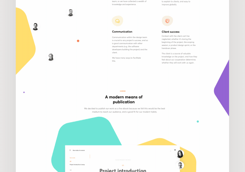 Web design inspiration - Live - E - Book.gif