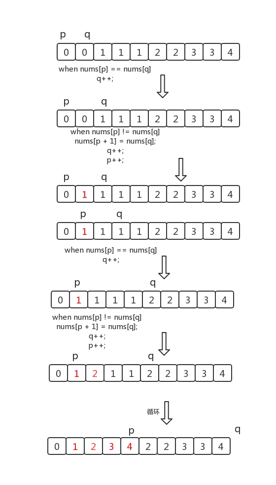 删除排序数组中的重复数字