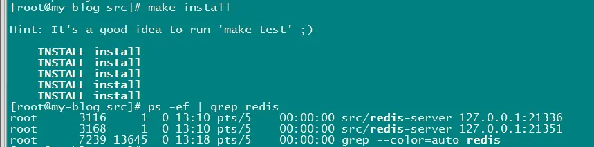 redis-make-install