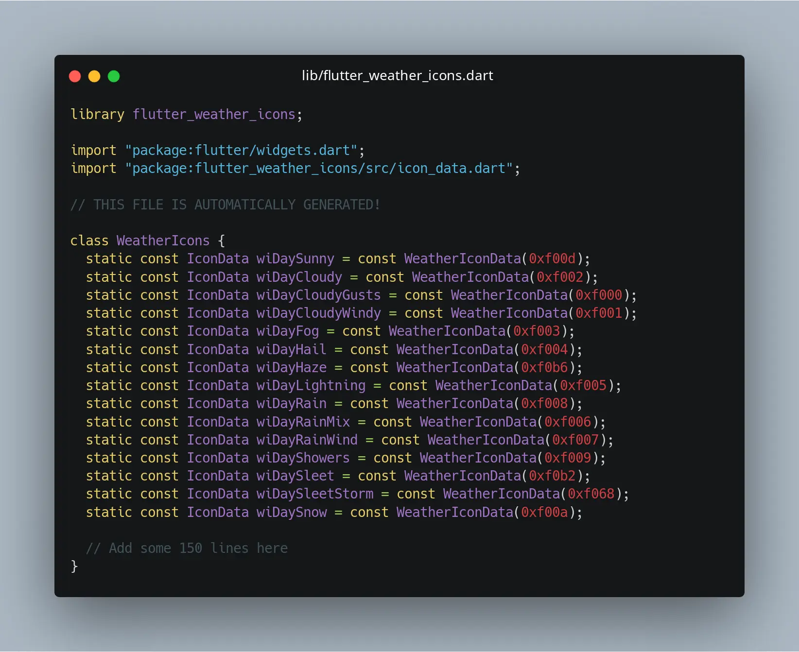 Find the complete code [here](https://github.com/rshrc/flutter_weather_icons/blob/master/lib/flutter_weather_icons.dart)