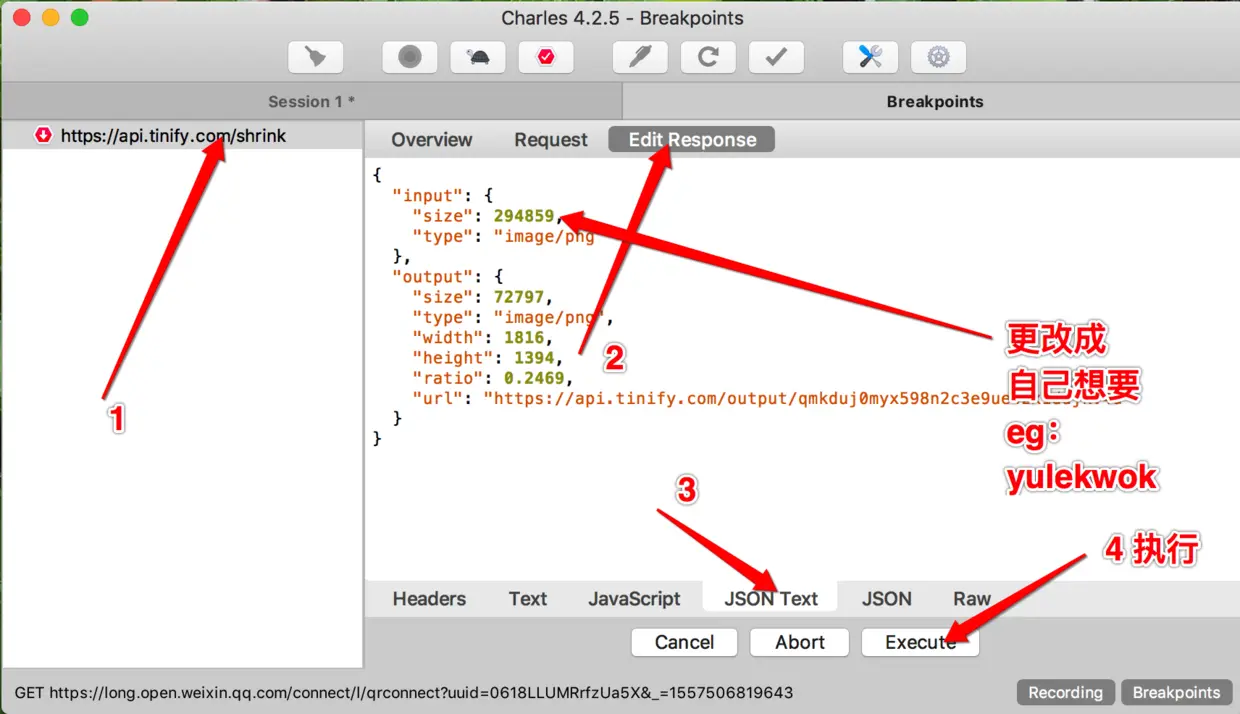 修改服务器返回内容