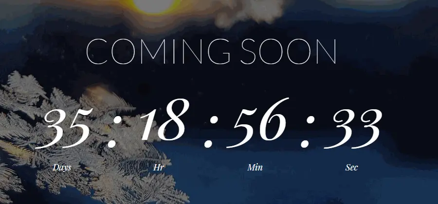 倒数计时器设计效果