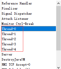JConsole中显示的线程