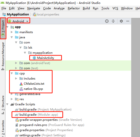 支持C/C++ 的项目结构图
