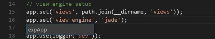 将“ app”重命名为“ expApp”