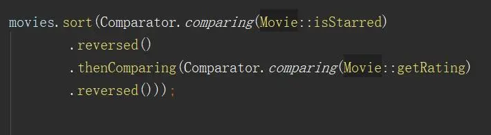 使用Java8的Comparator排序List对象集合