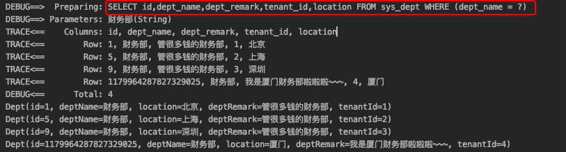lambdaQuery查询结果
