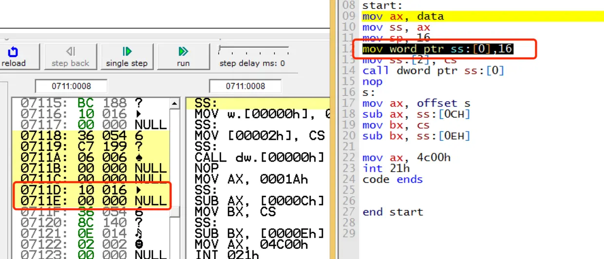 mov word ptr ss:[0],16