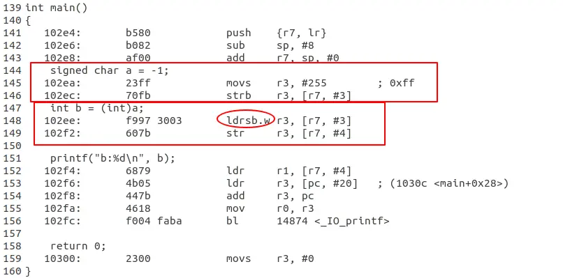 符号位扩展汇编代码