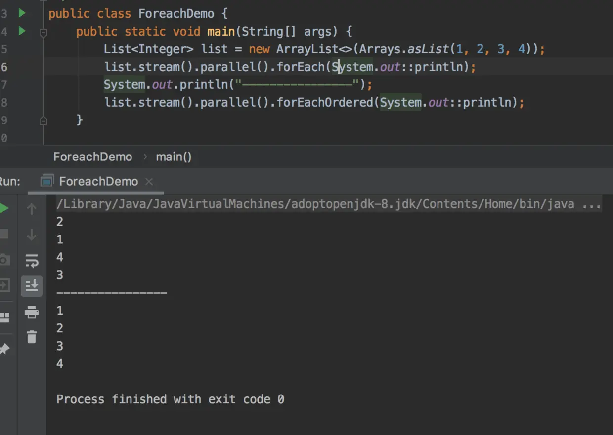 foreach是顺序消费吗