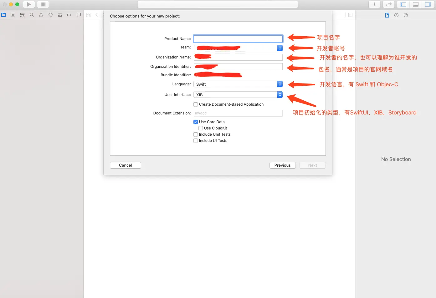 开发第二步:填写相关信息