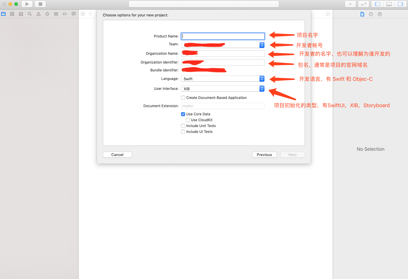 开发第二步:填写相关信息