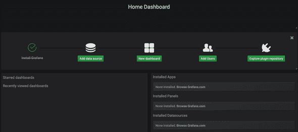 grafana home
