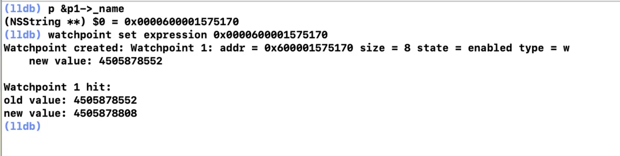 指针地址下内存断点