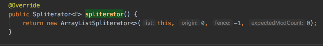 java.util.ArrayList#spliterator