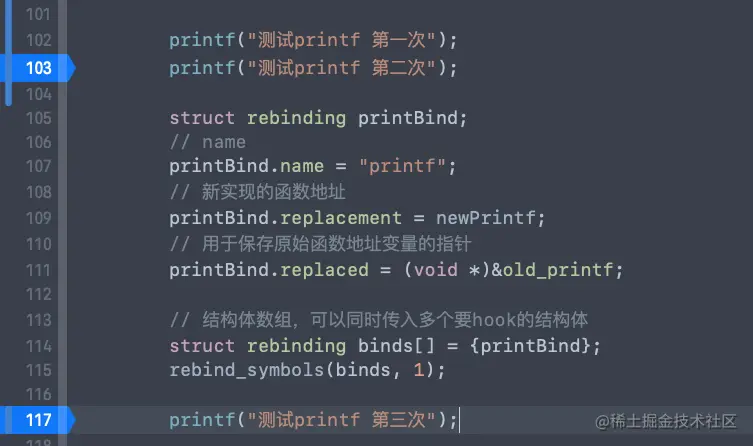 printf