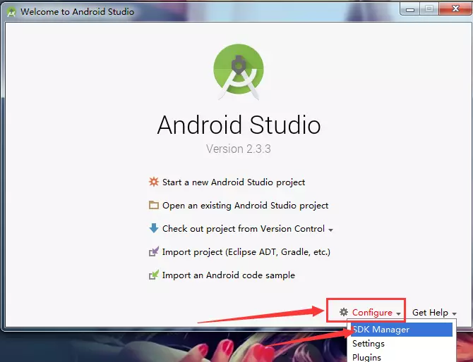 选择 SDK Manager
