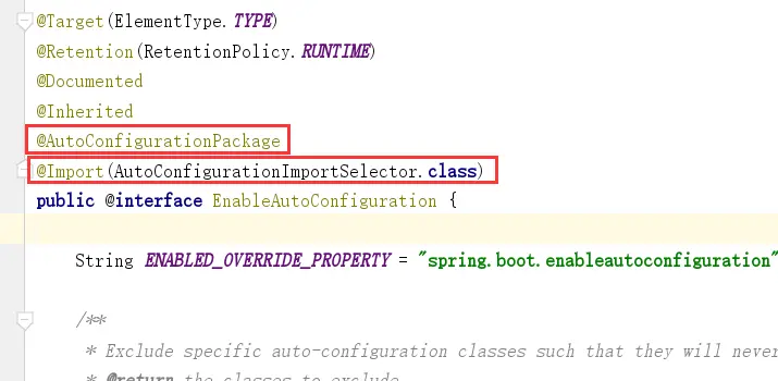 @EnableAutoConfiguration