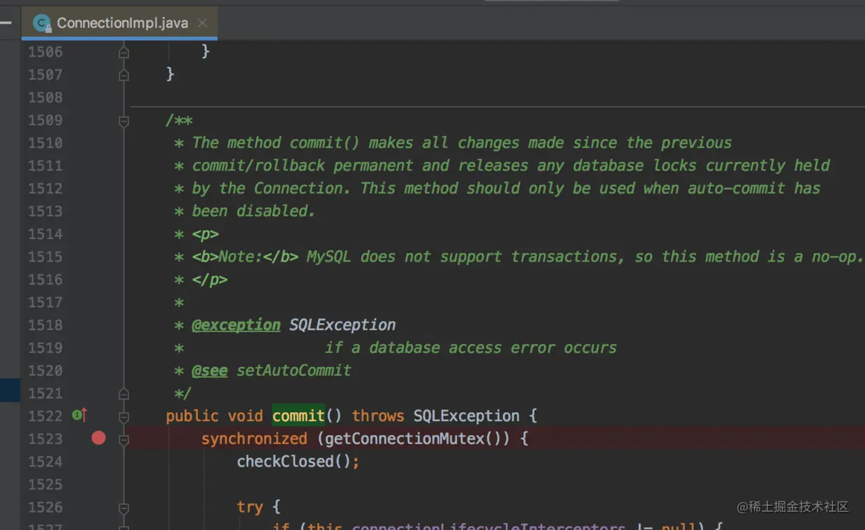 com.mysql.jdbc.ConnectionImpl#commit