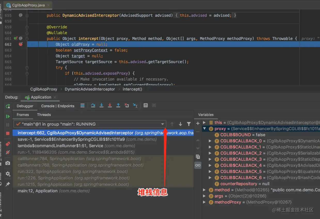 CglibAopProxy.DynamicAdvisedInterceptor#intercept