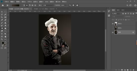 怎样用ps做出3D分割效果海报图