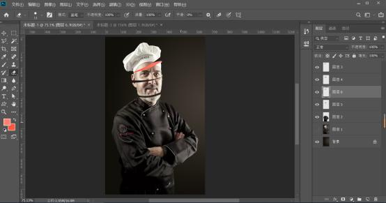 怎样用ps做出3D分割效果海报图