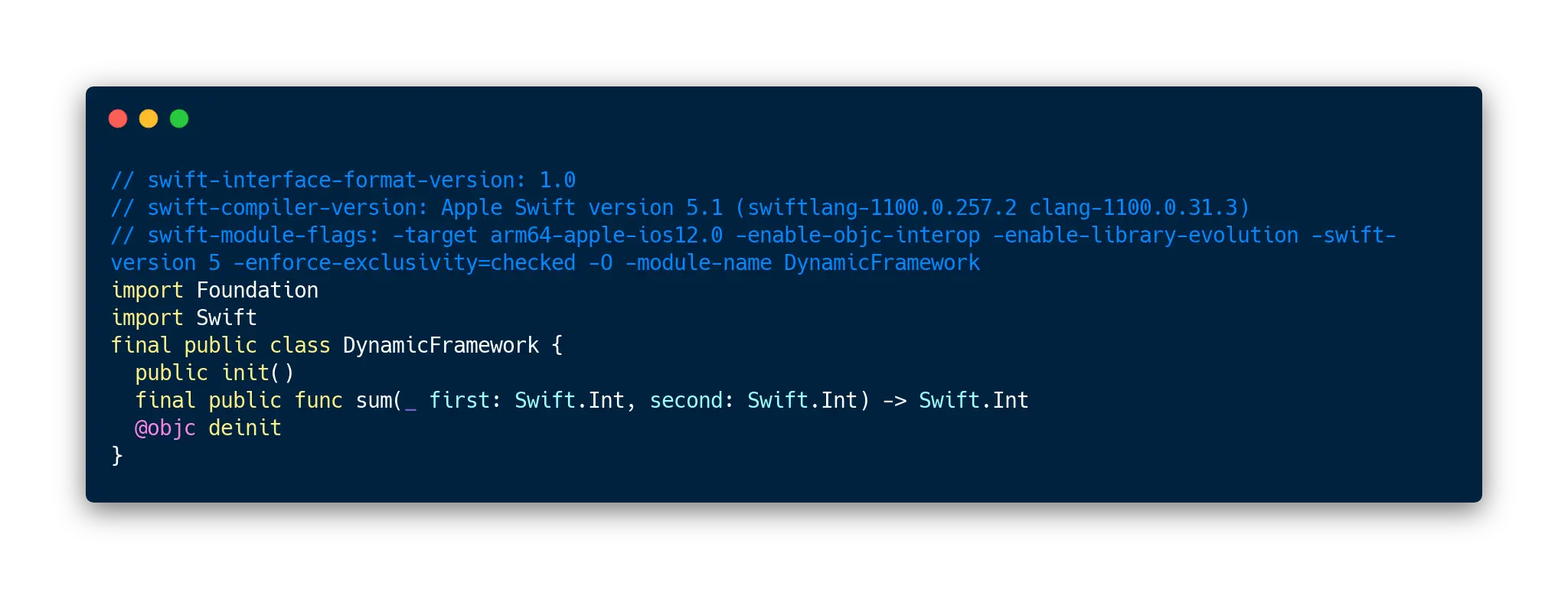 swift-interface