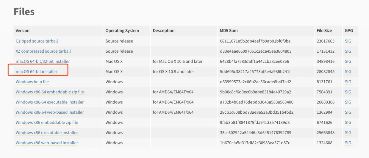 Python版本选择最新的就好