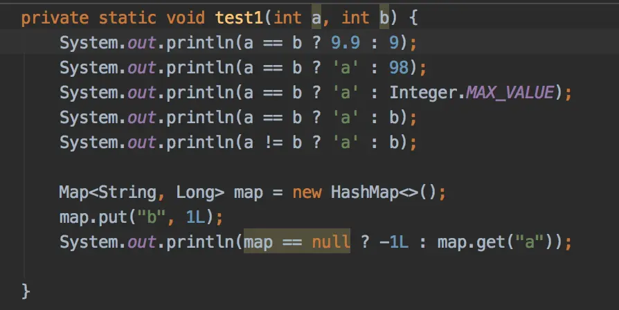 三目运算符面试题