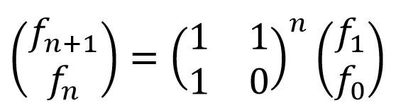 并行计算斐波那契数的公式