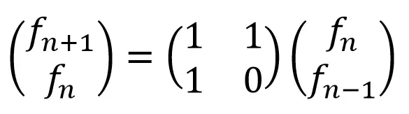 并行计算斐波那契数的公式