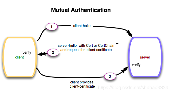 \[外链图片转存失败,源站可能有防盗链机制,建议将图片保存下来直接上传(img-G4XyeWoW-1575941979735)(hyperledger-fabric-tls/mutual-auth.png)\]