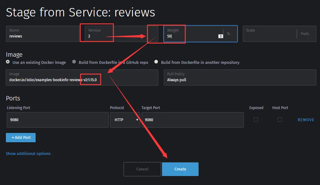 发布v2版本，承担50的流量