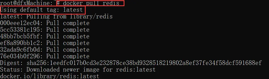 pull redis example
