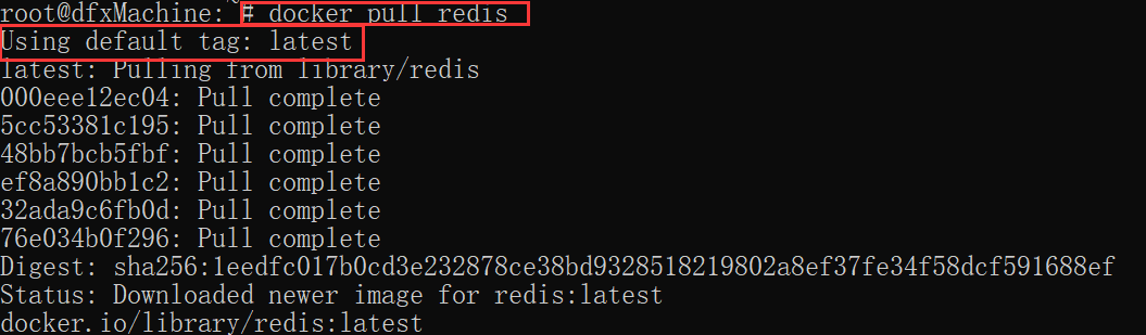 pull redis example