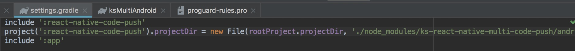 root(项目根目录)/settings.gradle