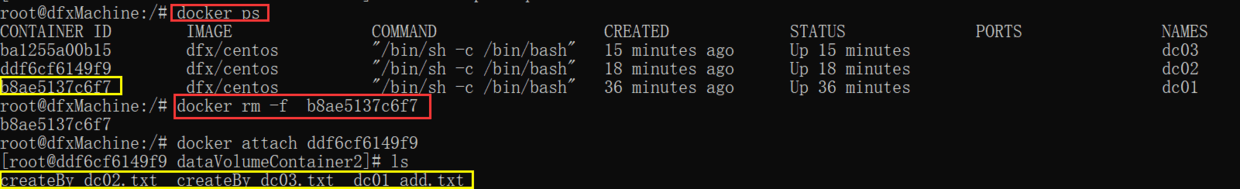 删除dc01，查看dc02