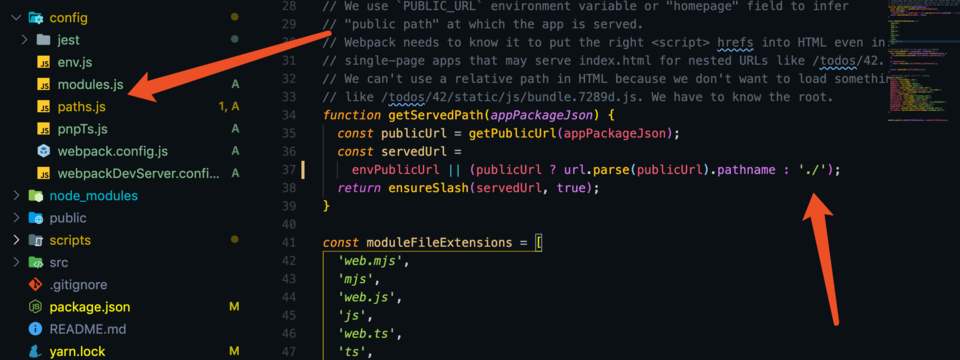 修改打包静态路径