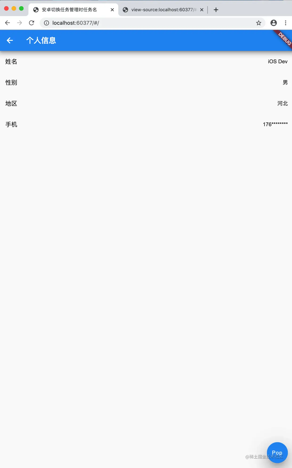 Flutter web 项目预览