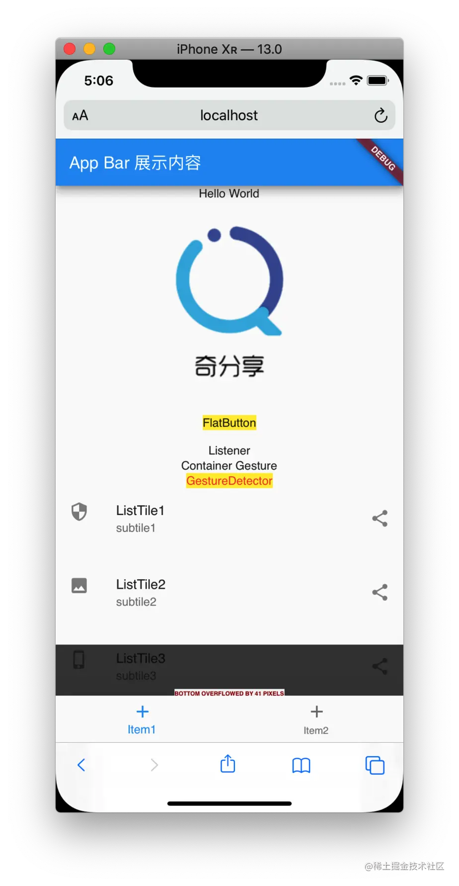 Flutter web 项目预览