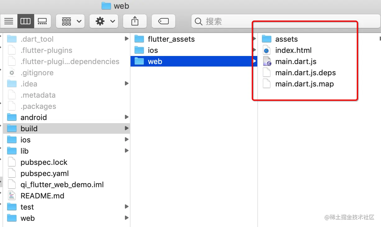 Flutter web项目编译产物