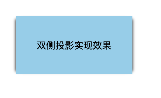 双侧投影实现效果