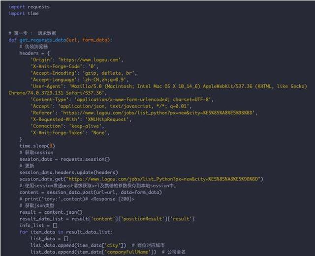 用Python爬取各大网站招聘平台,终于让我给知道对口的工作