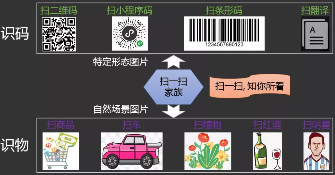图3. 扫一扫家族